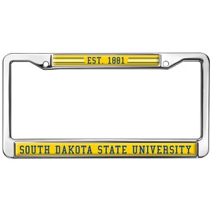 South Dakota State School Logo Full Size Standard License Plate Metal Frame - 1 of 4