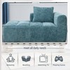 37.5" Chenille Minimalist Loveseat Sofa with Sleeper & Deep Seat - 4 of 4