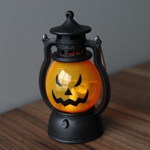 MyKids-USA Halloween Vintage Hanging Oil Lamp Electronic Candle Pumpkin Light 4 pieces set - 1 of 4