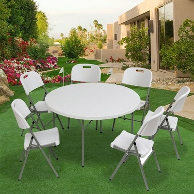 Skonyon 4ft Folding Table Portable Round Table : Target