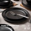 12-Piece Stoneware Dinner Plates & Bowls Set for 4 | Matte Glaze | Microwave & Dishwasher Safe | Non-Toxic, Stackable Dinnerware -- Frevyn - 4 of 4