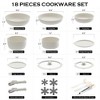 SKONYON 18-Piece Detachable-Handle Cookware Set Nonstick Pots and Pans Set, Stackable & Oven-Safe - 3 of 4