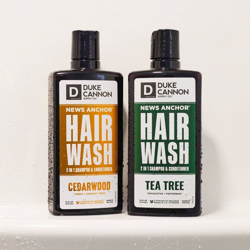 Duke Cannon Supply Co. Cedarwood Sulfate Free 2-in-1 Hair Wash - 14 fl oz, 4 of 5