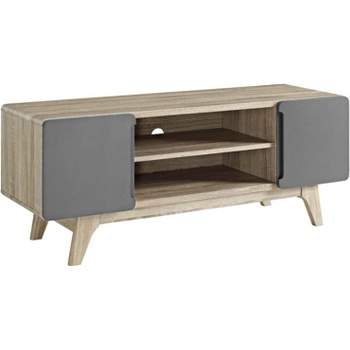 Modway Tread 47 TV Stand Natural Gray