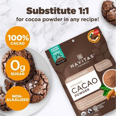 Navitas Organics Unsweetened Cacao Powder - 8oz