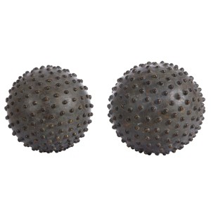 Roni Decorative Ball - Set of 2 - RDC1201A - Brown - Safavieh - 1 of 2