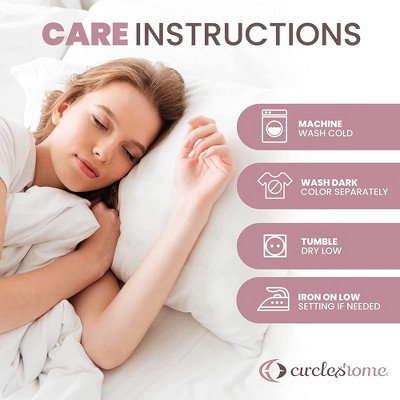 Standard White Cotton Hypoallergenic Pillow Protectors with Zipper, 4 Pack