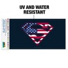 Superman Usa American Flag Shield Logo Automotive Bumper Sticker - 2 of 4