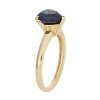 Designs By Gioelli 10K Yellow Gold Heart Gemstone Solitaire Ring - 2 of 3