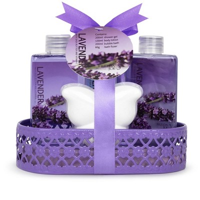 Freida & Joe  Lavender Fragrance Bath & Body Collection in Wire Basket Gift Set