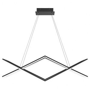 Quoizel Lighting Newman 1 - Light Chandelier in  Matte Black - 1 of 4