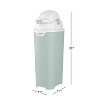 Foundations Tall Diaper Pail with Airtight Lid - Durable & Odorless Diaper Disposal, Holds up to 60 Newborn Diapers, Refill With Any Bags - 2 of 4