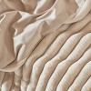 Amelie Home Soft Faux Fur Throw Blanket, Faux Rabbit Fur Striped Throw Blanket - 4 of 4