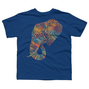 Boy's Design By Humans Elephant (Majestic) By kase T-Shirt - 1 of 4