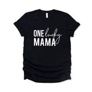 Simply Sage Market Women's One Lucky Mama Short Sleeve Graphic Tee - 1 of 4