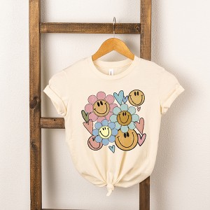 The Juniper Shop Flower Smiley Face Youth Short Sleeve Tee - 1 of 2