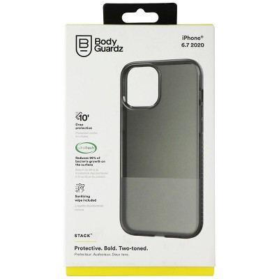 BodyGuardz Stack Series Gel Case for Apple iPhone 12 Pro Max - Two Tone Smoke