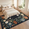 Washable Floral Area Rug Living Room Rug, Foldable Soft Indoor Carpet for Bedroom, Office & Dinning Room - 2 of 4