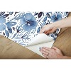 RoomMates Clara Jean April Showers Peel and Stick Wallpaper Blue: Removable Vinyl, Self-Adhesive, 28 Sq Ft Coverage - 3 of 4