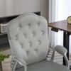 SKRAN Home Office Chair, Velvet Computer Chair, Button Tufted Desk Chair with Swivel Wheels, Adjustable Height, and Tilt Function - 2 of 4