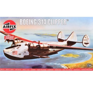 Level 2 Model Kit Boeing 314 Clipper Flying Boat with 2 Scheme Options 1/144 Plastic Model Kit by Airfix - 1 of 4