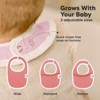 KeaBabies 8pk Organic Baby Bibs for Boy, Baby Drool Bib for Baby Boys and Girls, Newborn Teething Bibs - 4 of 4