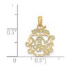 Black Bow Jewelry Cutout New York Apple Pendant in 14 Karat Yellow Gold - 4 of 4