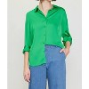 Women's Classic Button Down Top - SKIES ARE BLUE - 4 of 4