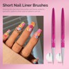 MelodySusie Nail Art Liner Brushes 5Pcs - Rose Pink - 3 of 4