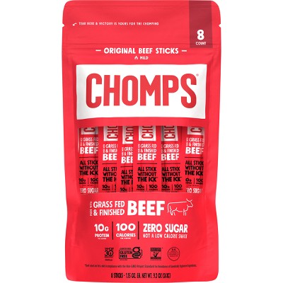 Chomps Chomplings Original Beef Sticks - 9.2oz/8ct