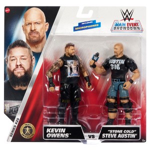 WWE Main Event 2-Packs 20 Stone Cold Steve Austin & Kevin Owens Action Figure - 1 of 3