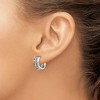 Chisel Stainless Steel Polished 6.5mm Huggie Hinged Hoop Earrings - 3 of 4