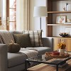 Oversized Cotton Woven Plaid Square Throw Pillow with Tassels Olive Green - Threshold™: Soft Polyester, Indoor Use - 2 of 4