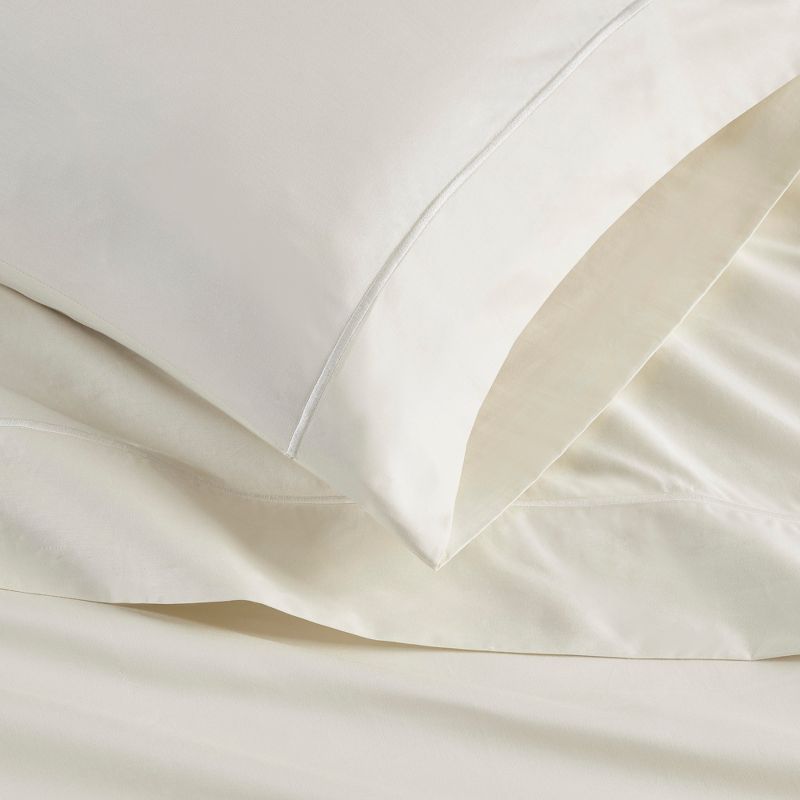 500TC Sateen Weave Solid Color Cotton Sheet Set, 4 of 7