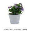 Unique Bargains Artificial Plants Square-Stem Chrysanthemum Plastic 3.94"x3.94"x7.87" 1 Pcs - 3 of 4