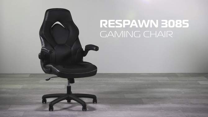 RESPAWN 3085 Ergonomic Gaming Chair with Flip-up Arms, 2 of 10, play video