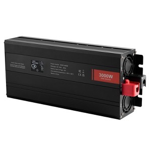 VEVOR Pure Sine Wave Inverter, 3000 Watt, DC 12V to AC 120V Power Inverter with 2 AC Outlets 2 USB Port 1 Type-C Port, LCD Display, Black - 1 of 4
