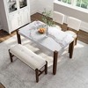 CAVINAS Dining Table Set for 4 Kitchen Table Modern Dining Table Space-Saving Dinette for Kitchen Dining Room, Small Space - 2 of 4