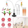 iMountek "2 Cat Wand Toys with Suction Cup & Double Head, 9Pcs Teaser Replacements with Bell for Interactive Fun"Black - 3 of 4