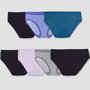 Fruit of the Loom Women's 6+1 Bonus Pack Seamless Bikini Underwear - Colors May Vary - 1 of 4