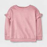 Baby Girls' Ruffle Sweatshirt - Cat & Jack™ Pink