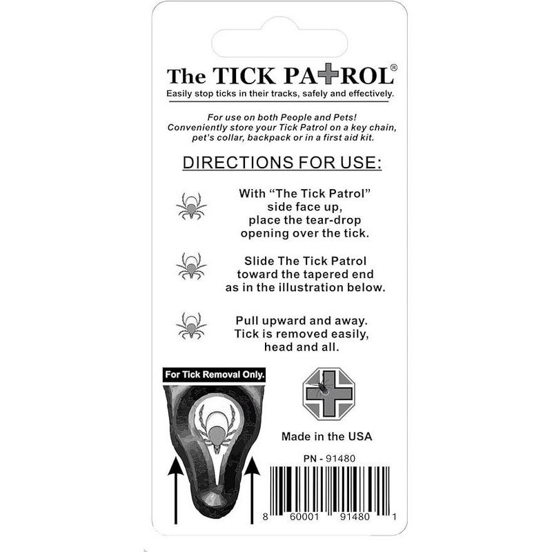The Tick Patrol Effortless Human & Dog Tick Removal Tool, Safeguard People or Pets from Ticks, 3 of 8