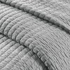 Sapphtopaz Comforter Set Bedding Quilt Set Simple Solid Color Reversible Quilt Set - 3 of 4