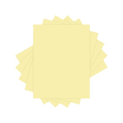 Lettermark Colors 30% Recycled Colored Paper 20 lbs. 8.5" x 11" Canary 500 Sheets/Ream (94290)