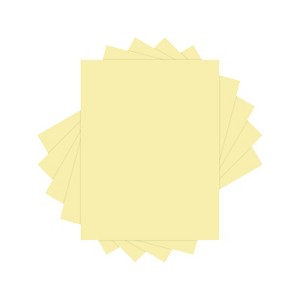 Lettermark Colors 30% Recycled Colored Paper 20 lbs. 8.5" x 11" Canary 500 Sheets/Ream (94290) - 1 of 2