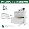 Anybear 2 Drawer Lateral File Cabinet with Lock, Metal Lateral Filing Cabinet - 3 of 4