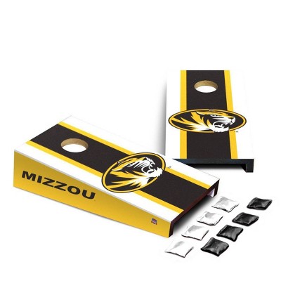 NCAA Missouri Tigers Desktop Cornhole Board Set