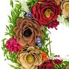 17" Artificial Spring Blooms Floral Wreath - National Tree Company - 3 of 3