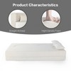 75'' Memory Foam Faux Fur 2-in-1 Foldable Boneless Sofa Bed with 2 Pillows - 3 of 4