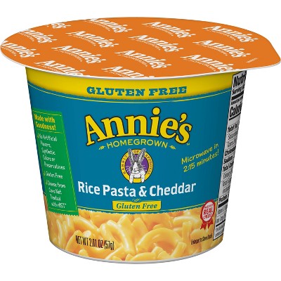 Annie's Gluten Free Rice Pasta & Cheddar Macaroni & Cheese Cup - 2.01oz